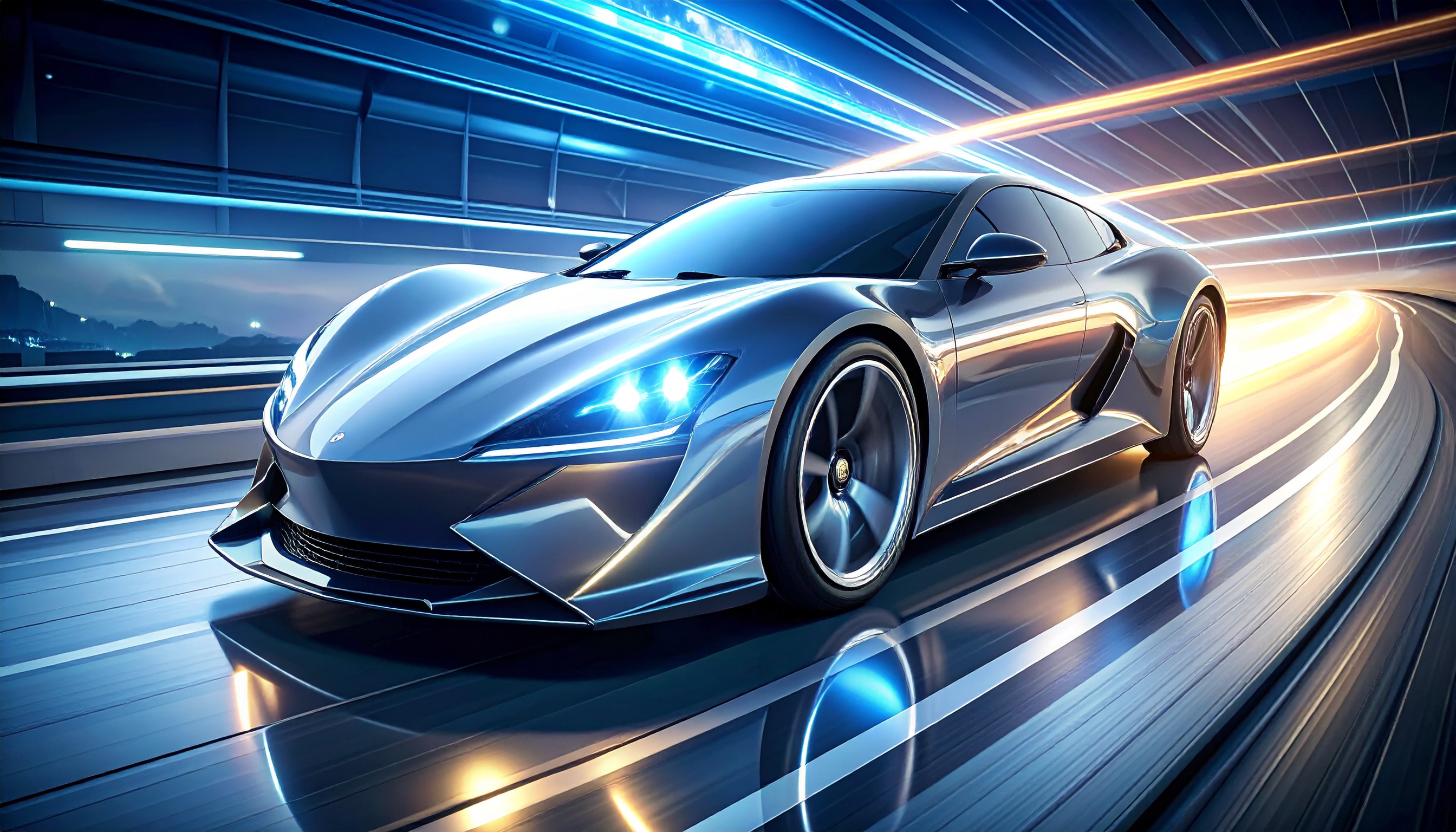 Atelier de tuning automobile avec voitures personnalisées
